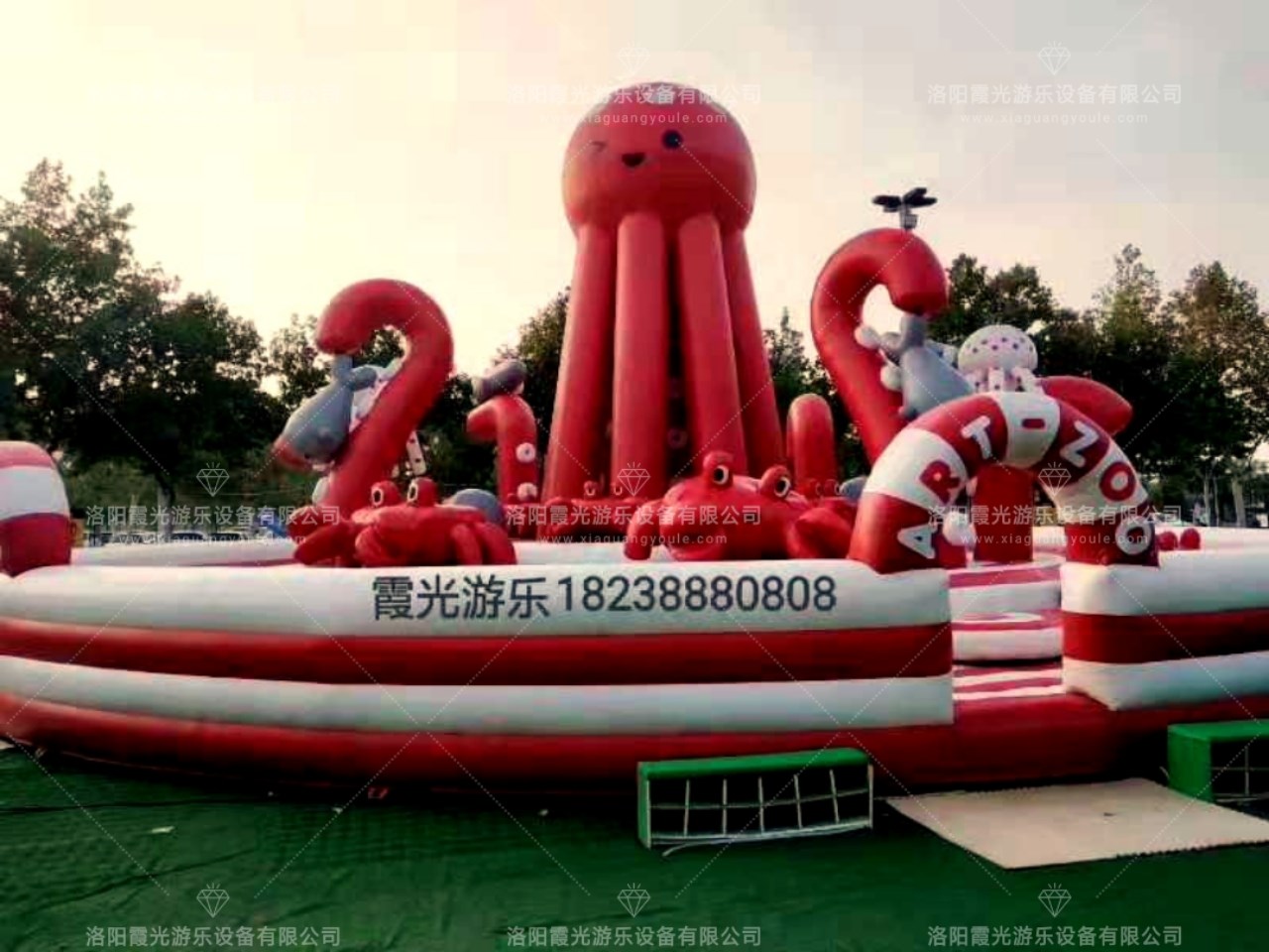鹰手营子矿章鱼蹦床