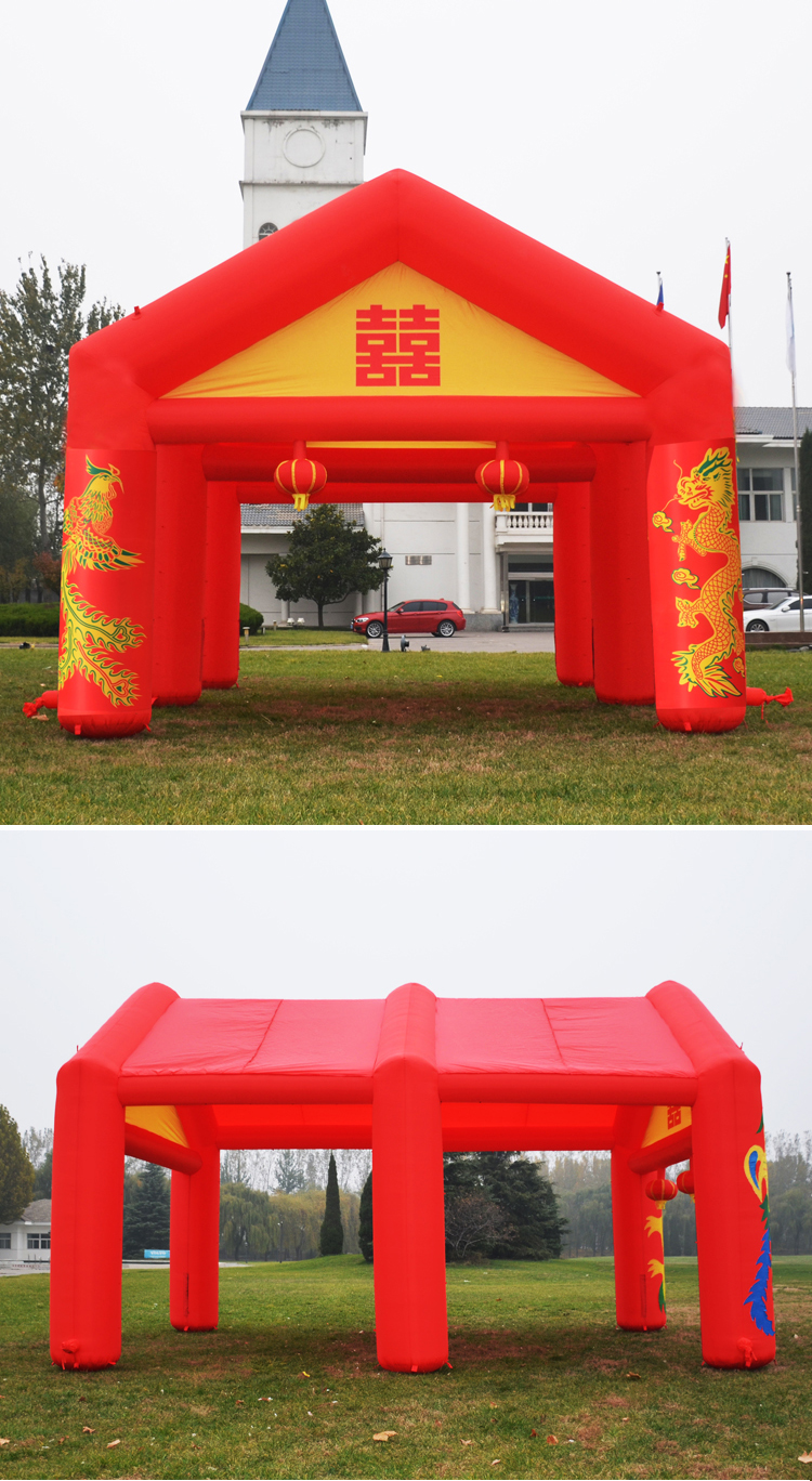 鹰手营子矿喜庆拱门帐篷